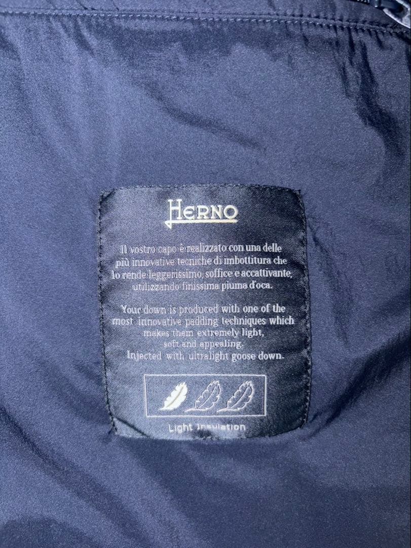 専用 ヘルノ HERNO ライトダウンベスト ジレ