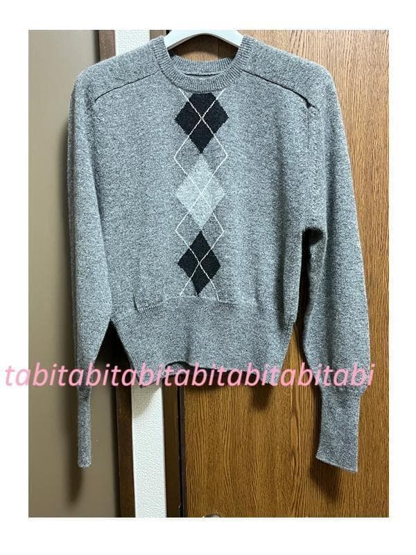 1/31限定値下　フミカウチダ アーガイル ニット fumika uchida