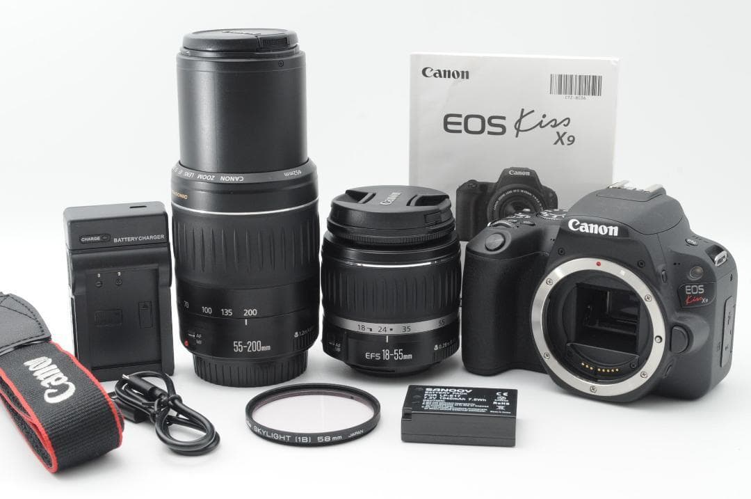 ▲新品級⑤▲SALE▲ Canon EOS Kiss x9 ダブルレンズ