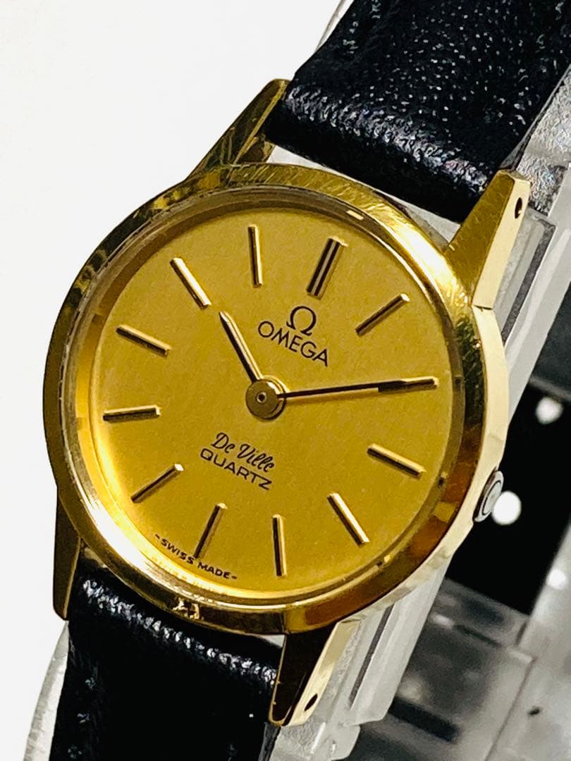 美品！　OMEGA オメガ　デビル　プッシュ式　ビンテージ　レディース腕時計
