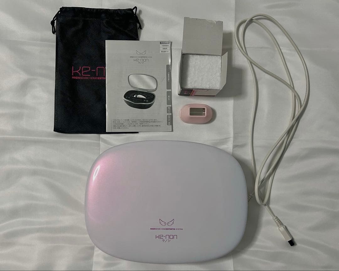 ケノン ver8.5 脱毛器 本体 美顔カートリッジ付 残数多 美品 動作確認済