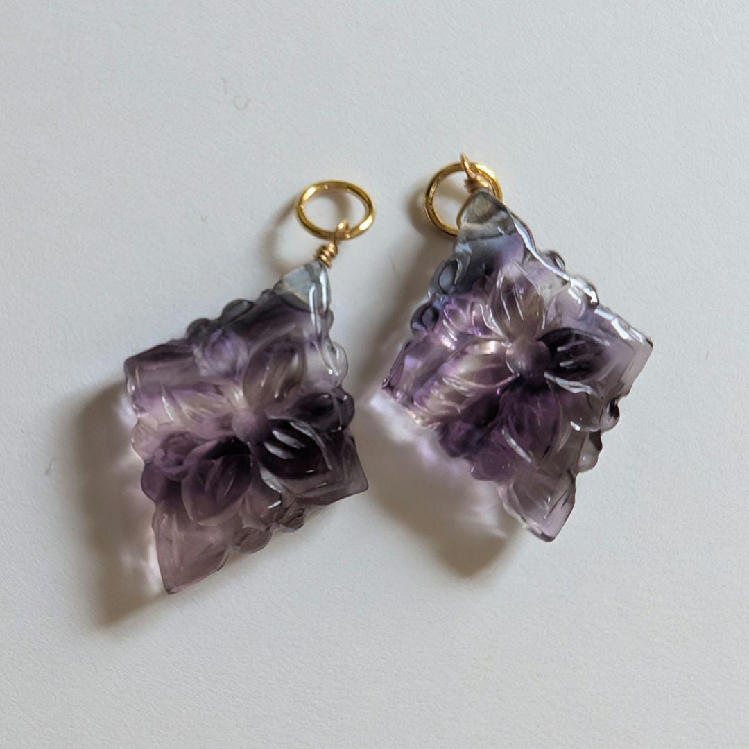 RiSaO＊様 フローライト ❀桜カービング