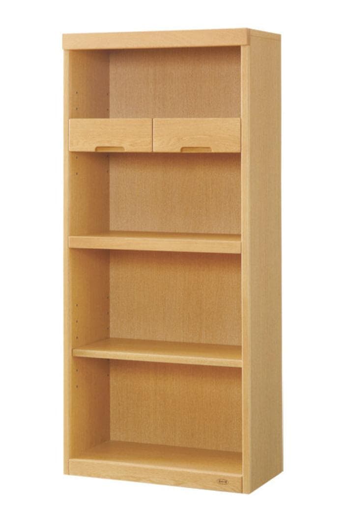 浜本工芸　オーク本棚（No.8600書棚B）　６０幅３２奥行１３５高