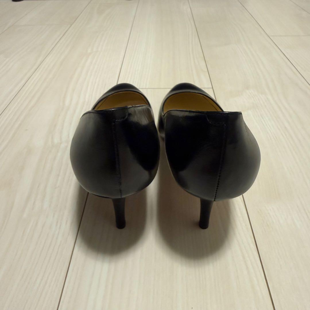 JIMMY CHOO ブラックレザー ハイヒール