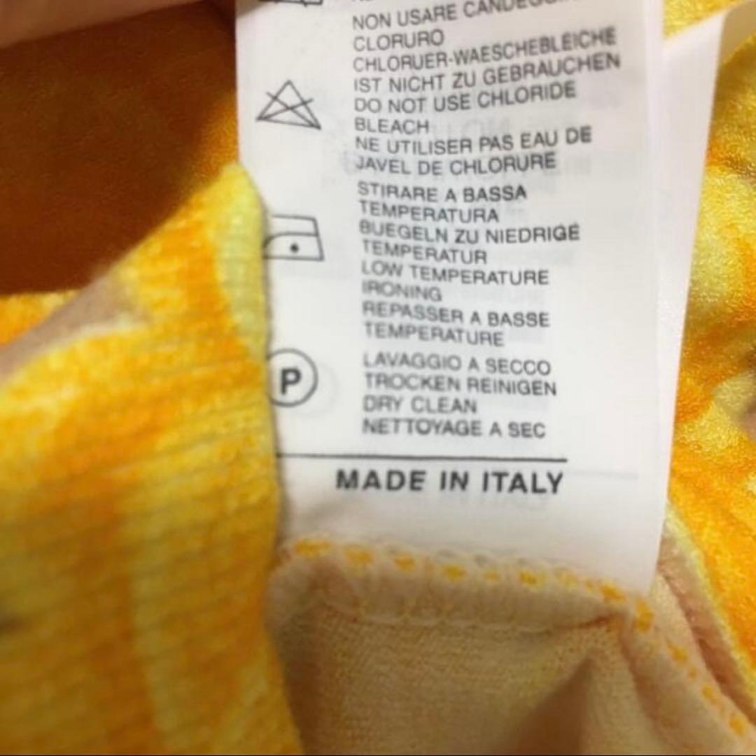 アンナモリナーリ　花柄カーディガン　イエロー　　　ブルマリン