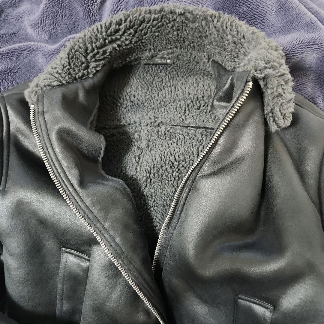 ZARA ダブルフェイス フェイクレザージャケット