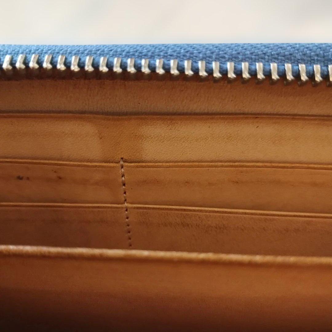 【奴凧】GODANEシャインクロコダイル長財布　ブルーグレー　男性女性