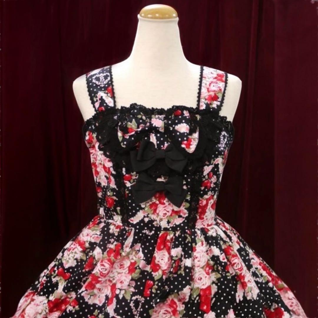 ベイビーザスターズシャインブライト シュガーブーケリボンジャンパースカートJSK