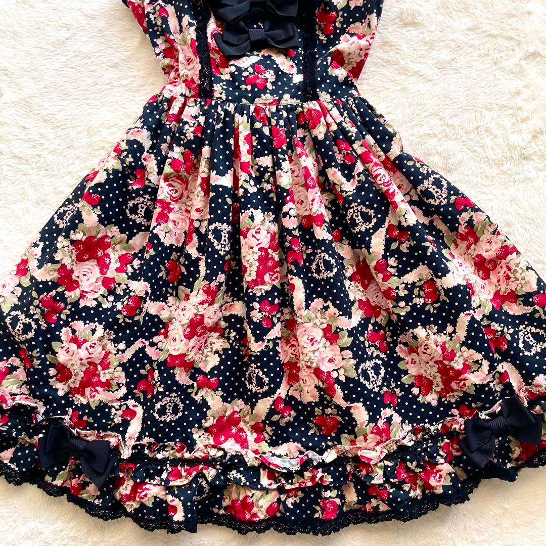 ベイビーザスターズシャインブライト シュガーブーケリボンジャンパースカートJSK