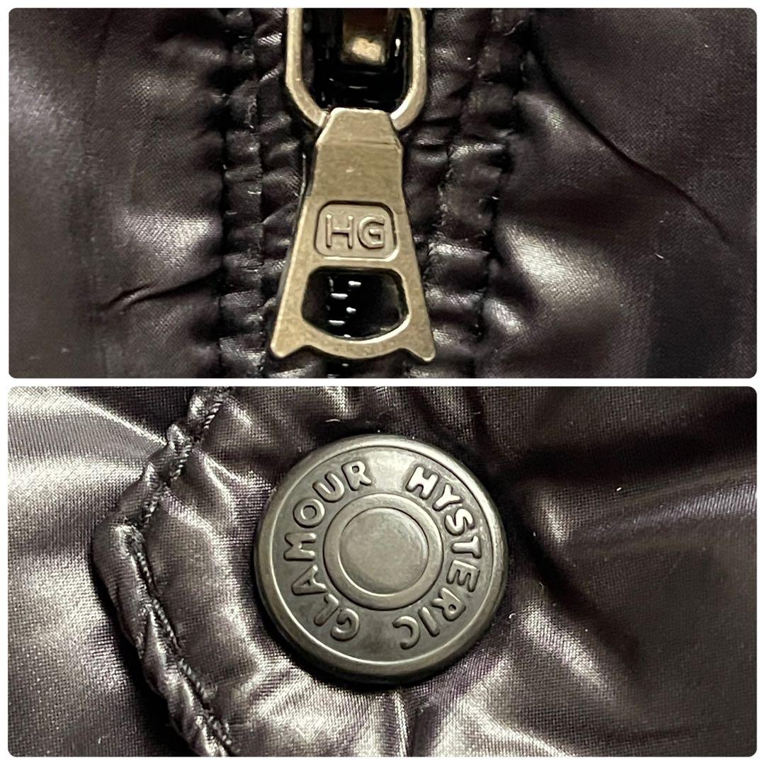 美品 HYSTERIC GLAMOUR 光沢 ナイロンジャケ 裏地総柄 サイズL