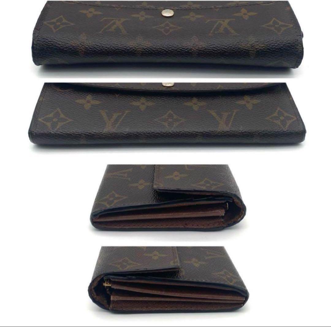 ルイヴィトン モノグラム ポルトフォイユ サラ 二つ折り財布 ブラウン