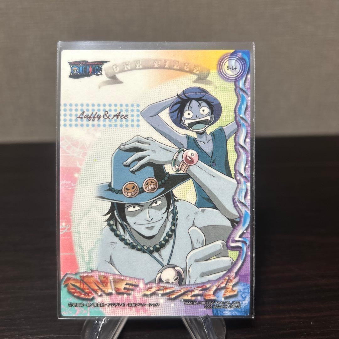 ワンピース　アマダ エッチングカード ルフィ エース 初期 レア 当時