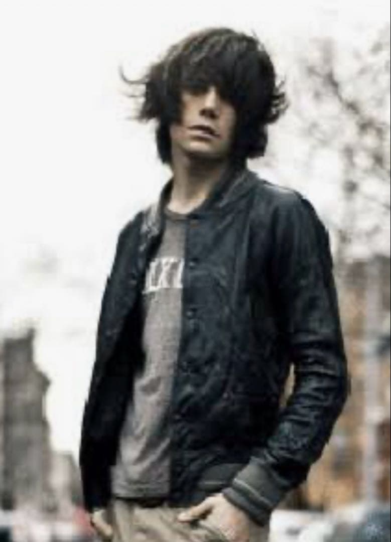 varde77 レザー　鹿革クラックレザースタジアムジャケット　サイズＳ