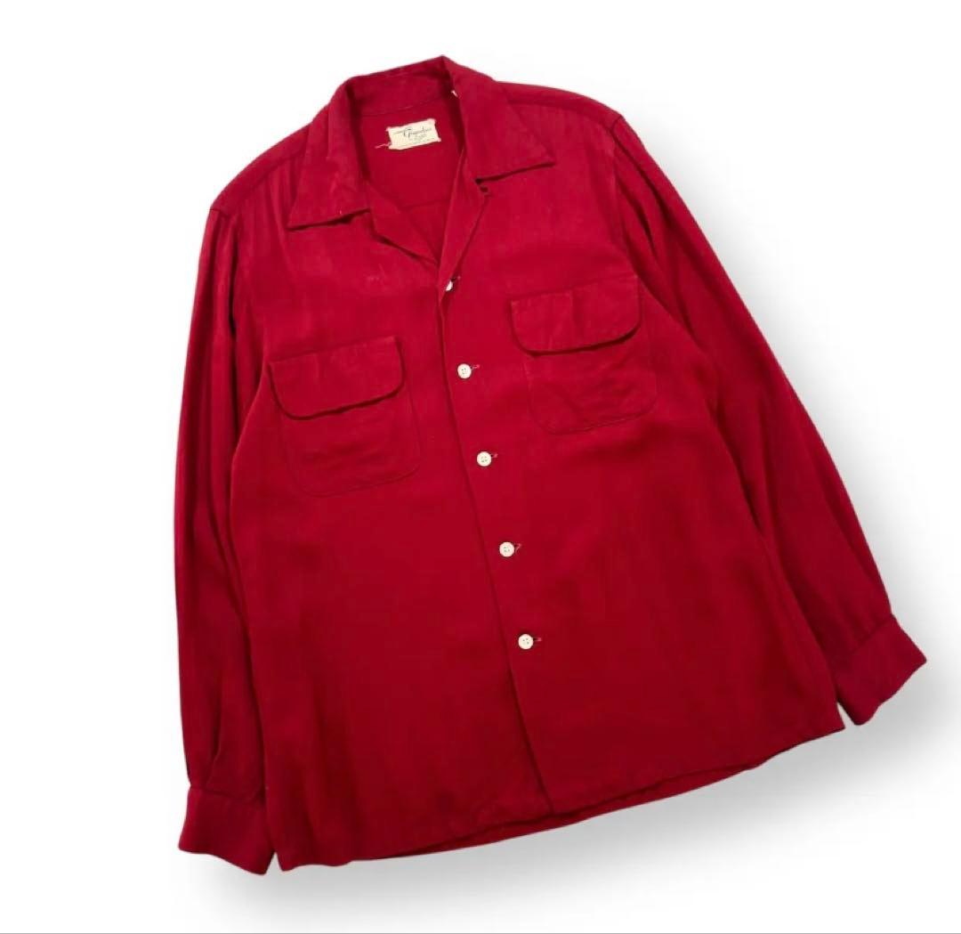 50s レーヨンシャツ レーヨンギャバシャツ