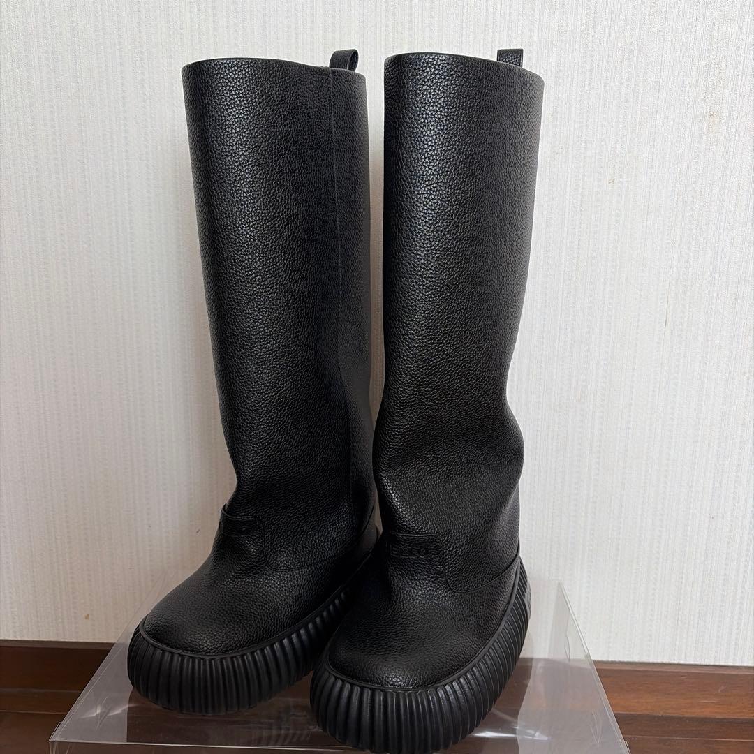 YELLO FLAT TIRE ブラックロングブーツ Mサイズ