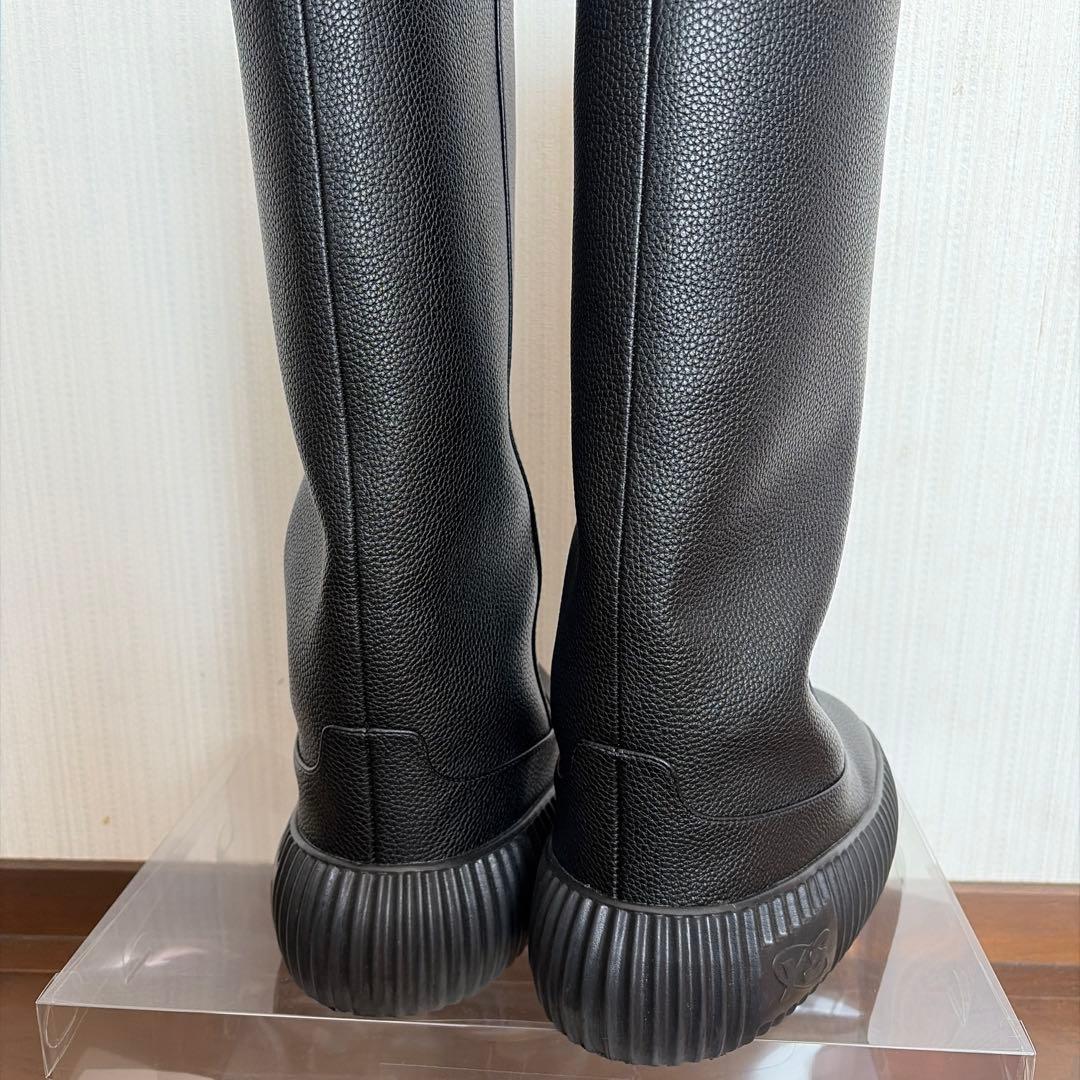 YELLO FLAT TIRE ブラックロングブーツ Mサイズ