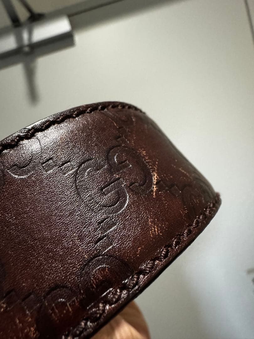 Gucci ブラウンレザーベルト