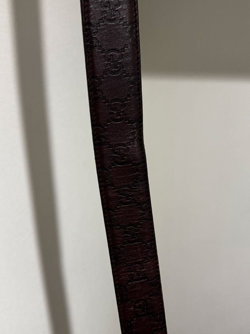 Gucci ブラウンレザーベルト