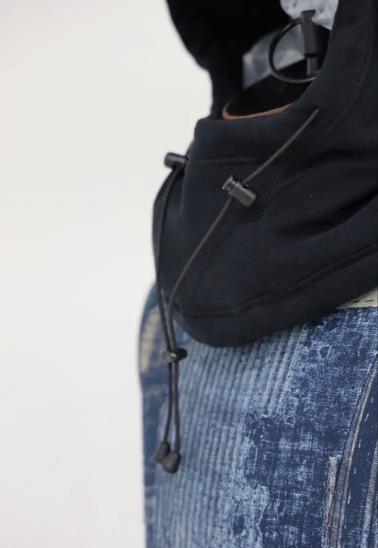 コムデギャルソンオム25FW エステルフリースバラクラバBLACK