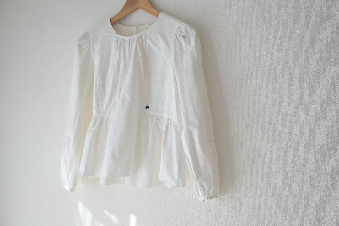 ミナペルホネンfog night ブラウスホワイト