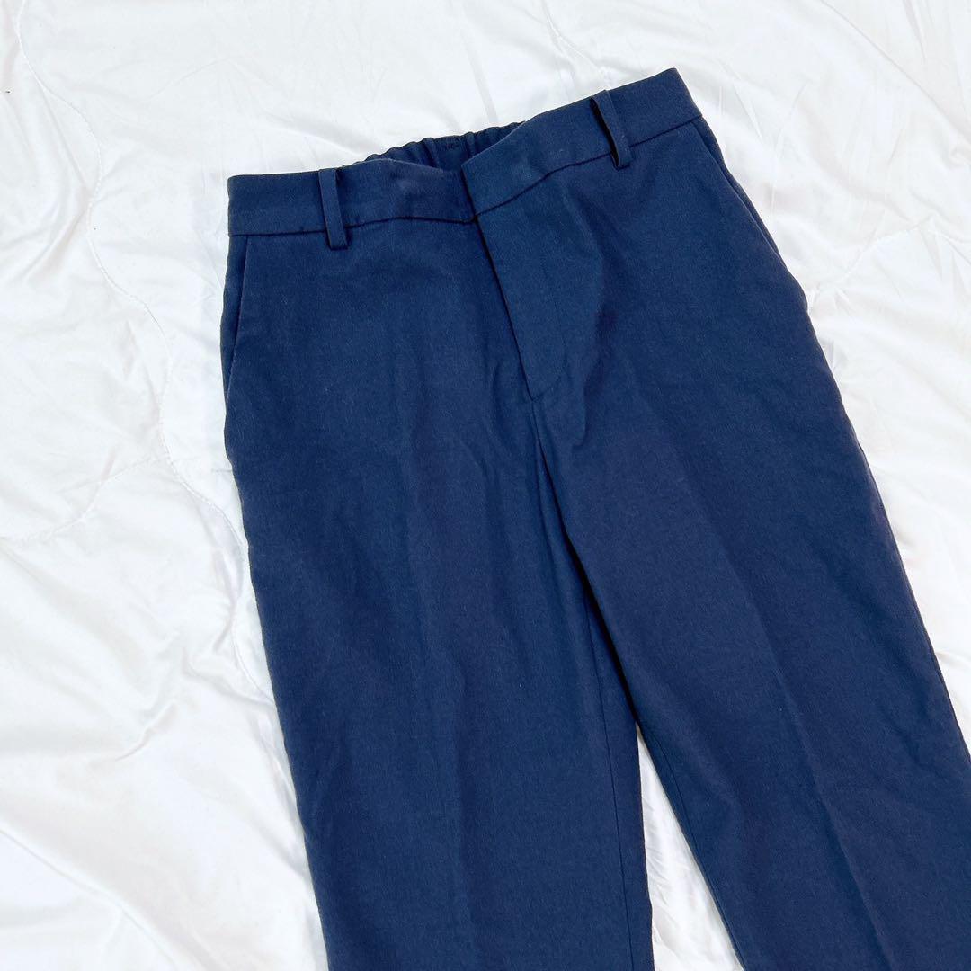 ユナイテッドアローズ　ノーカラージャケット　パンツ　セットアップ　ネイビー　M