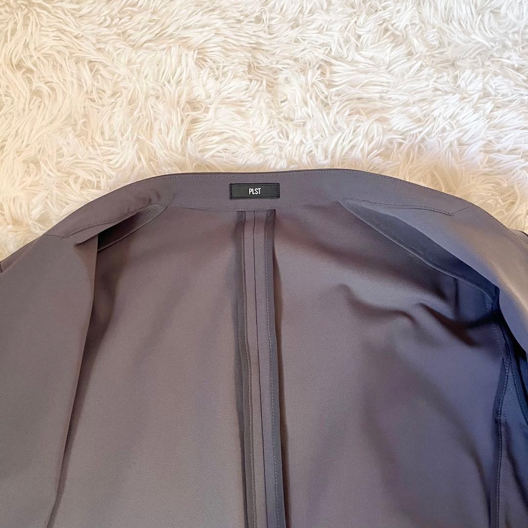 未使用級✨ プラステ ハイストレッチトリコットカラーレスジャケット セット L