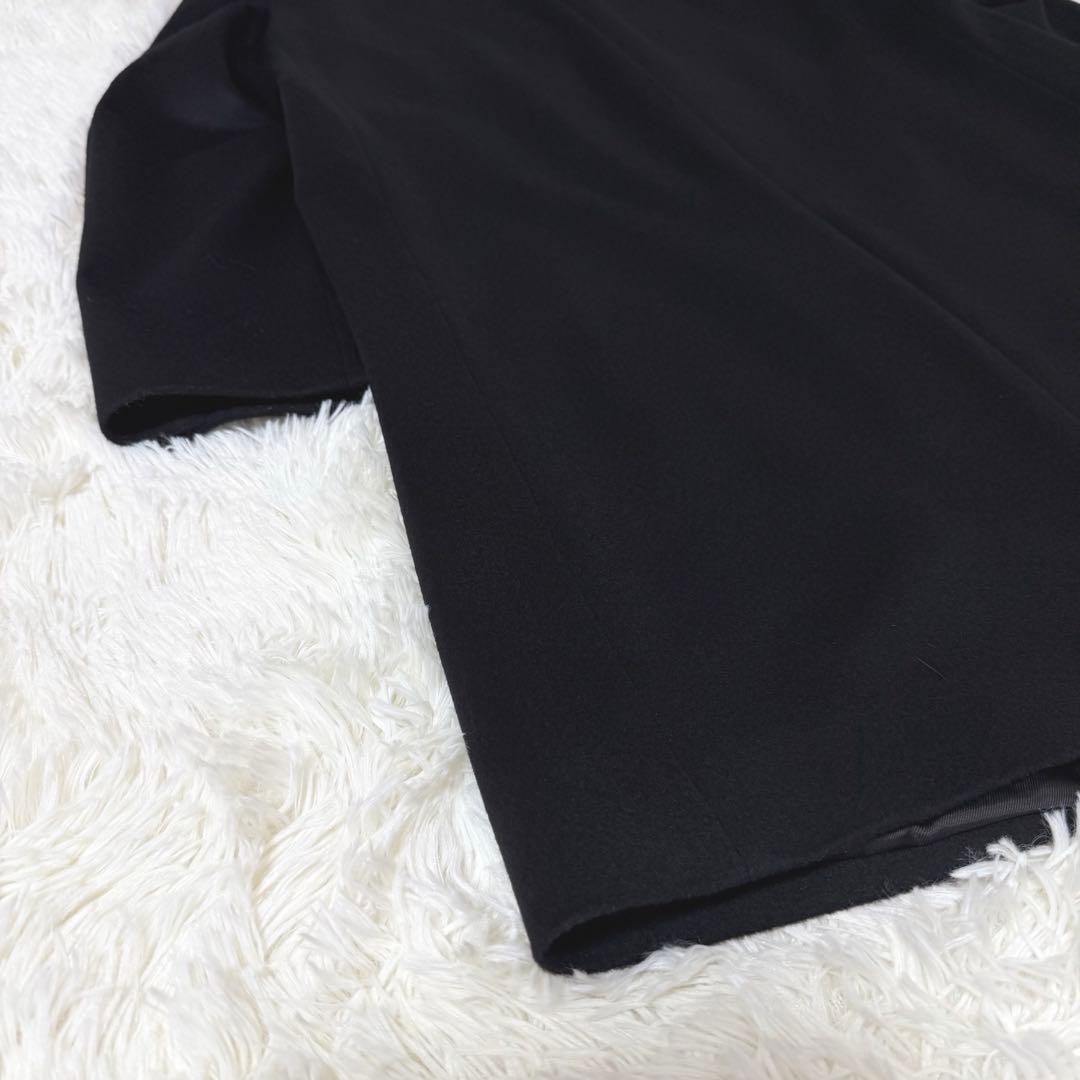 【ほぼ未使用】UNIQLO 22AW カシミヤ チェスターコート ブラック L