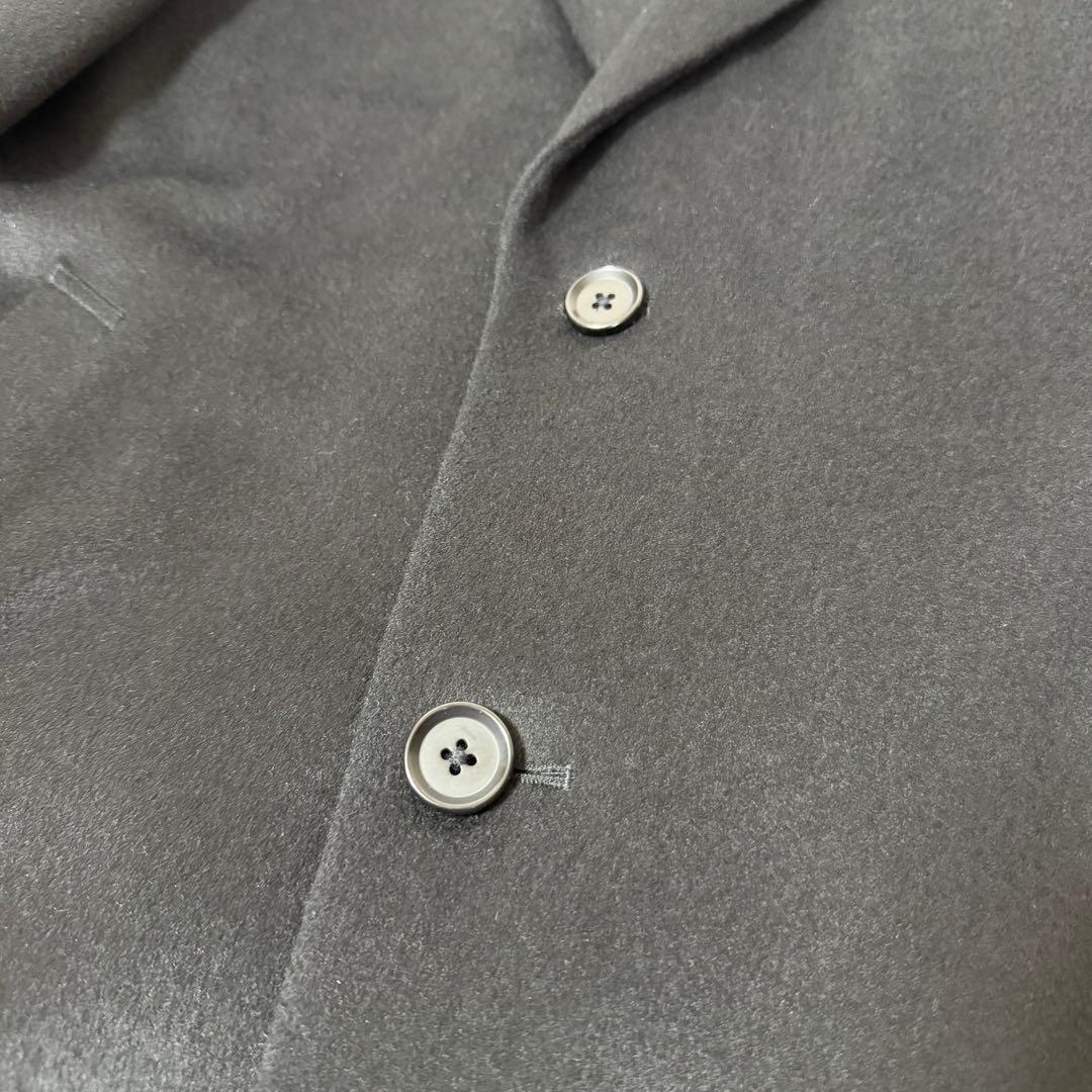 【ほぼ未使用】UNIQLO 22AW カシミヤ チェスターコート ブラック L