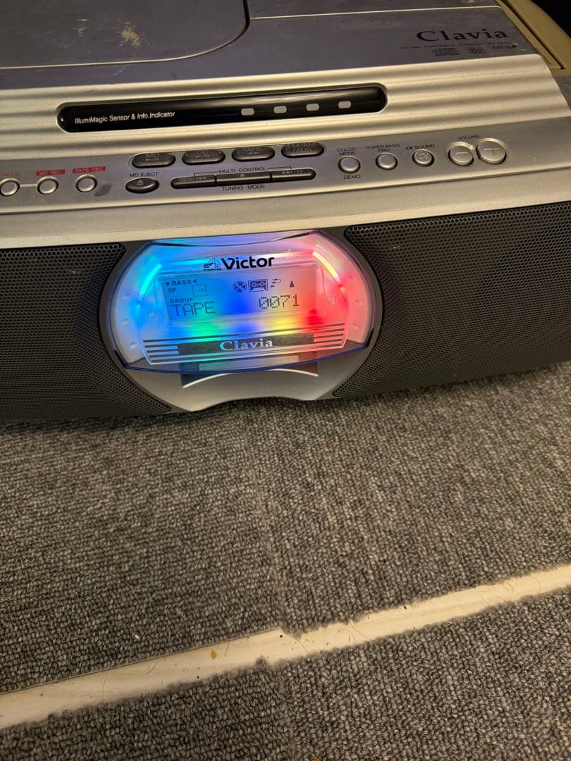 ビクターJVC　RC-G1MD-S CD-MDポータブルシステム　Clavia