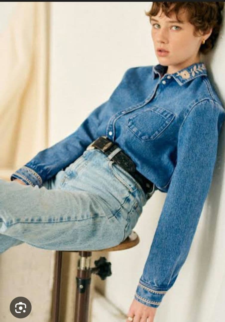 Sezane Tomboy shirt denim セザンヌのデニムシャツ 36