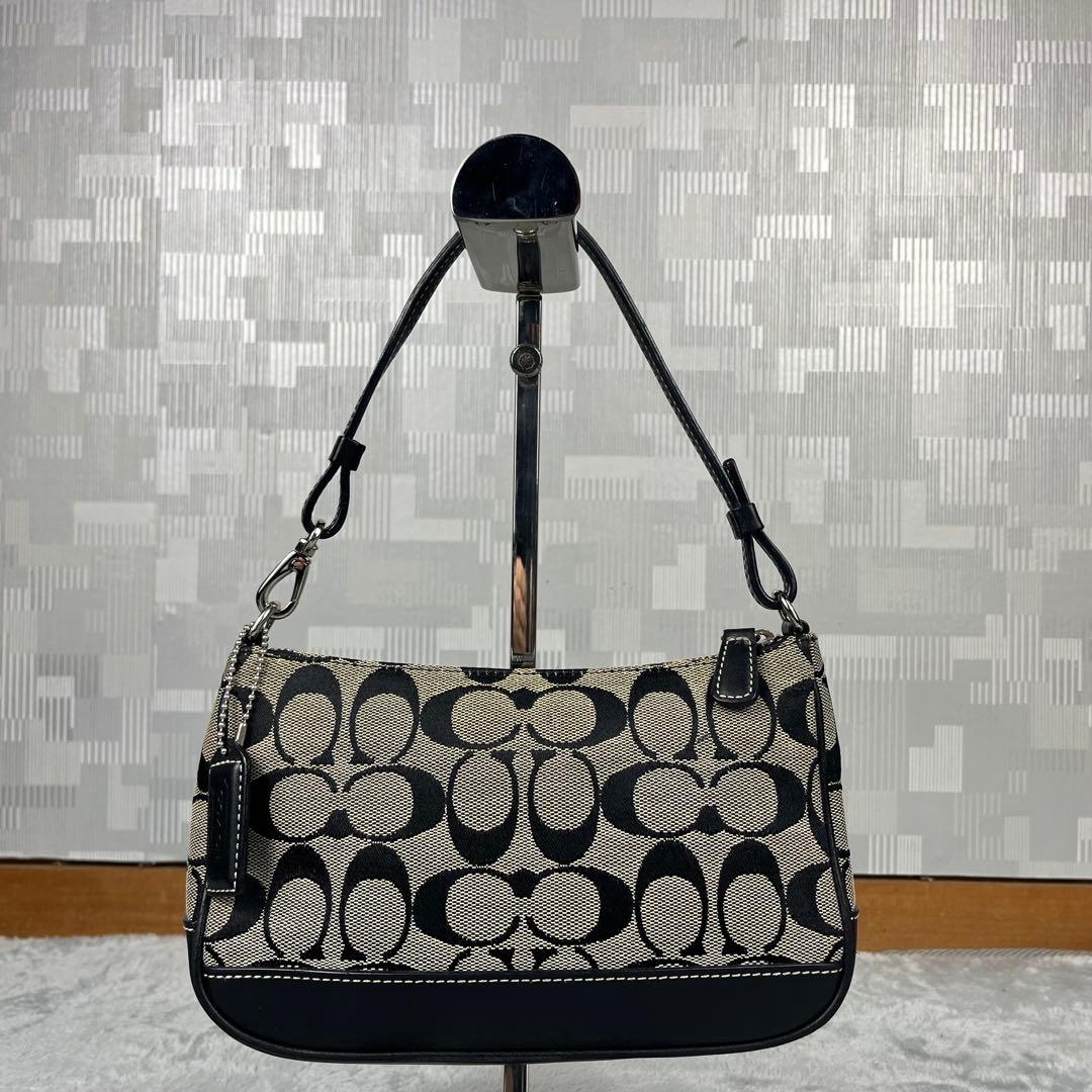 Coach コーチ アクセサリーポーチ グレー系 シグネチャー