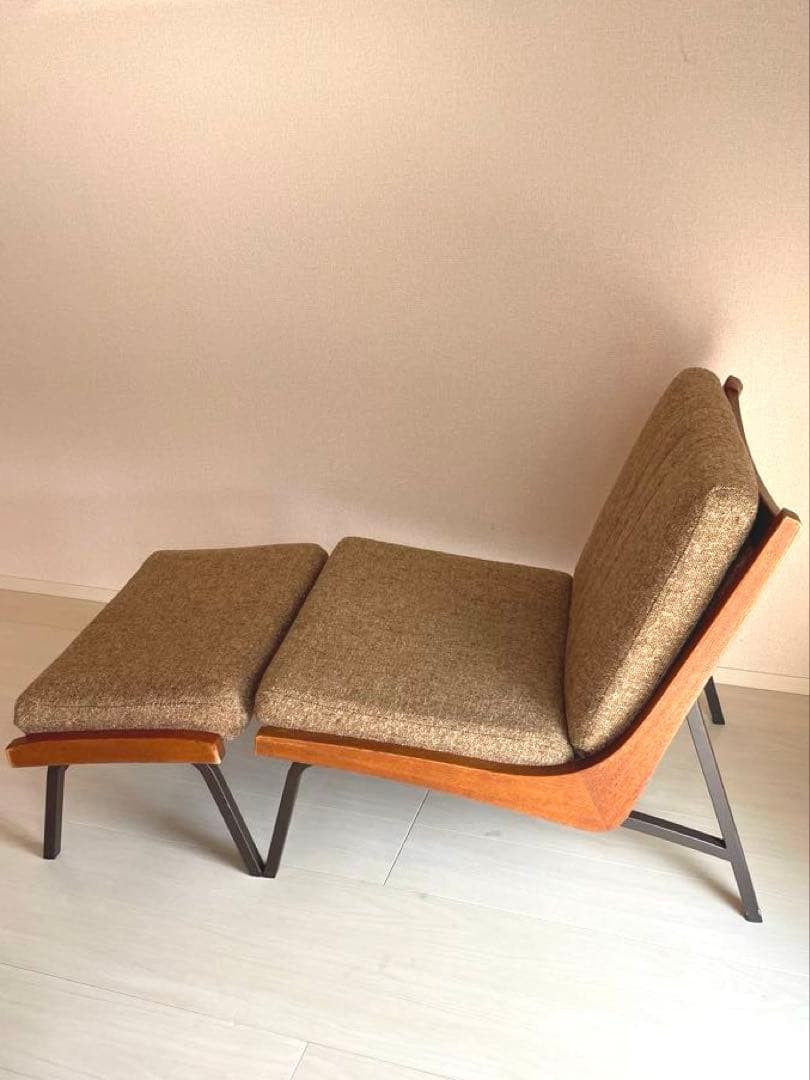 トラックファニチャー ブーメランチェア　オットマン付き　椅子　チェア