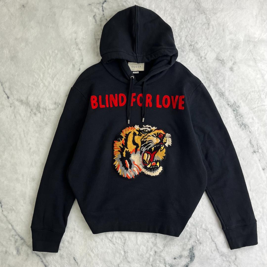 【超人気モデル・最高級の逸品】グッチ☆タイガーパイル刺繍ロゴパーカー/2981.