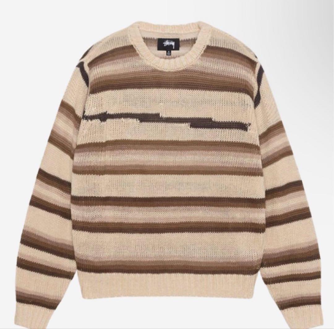 トップス Stussy Tonal Stripe Linen Sweater Multi