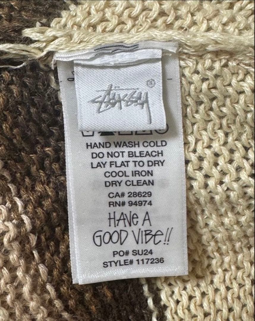 トップス Stussy Tonal Stripe Linen Sweater Multi