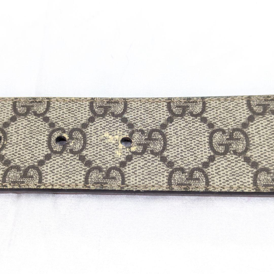 【美品】 GUCCI グッチ インターロッキングG メンズベルト GGスプリーム