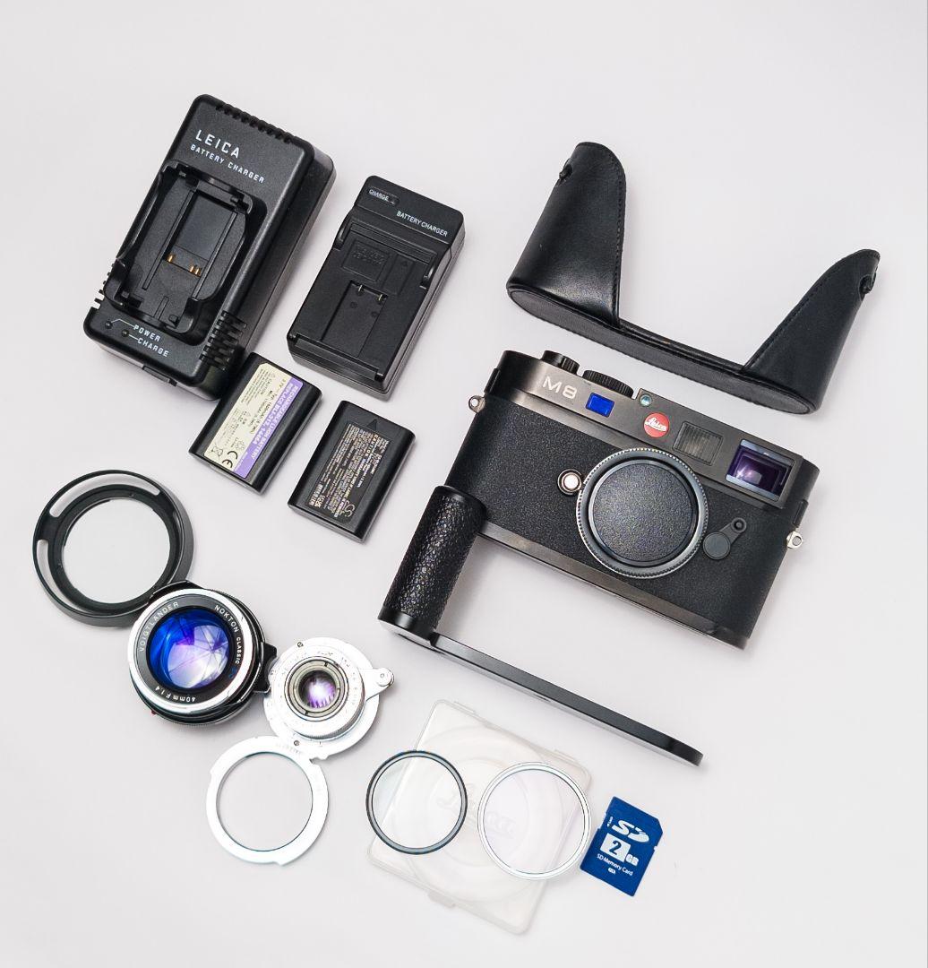 ライカ M8 + レンズ2本 + 純正アクセサリー多数