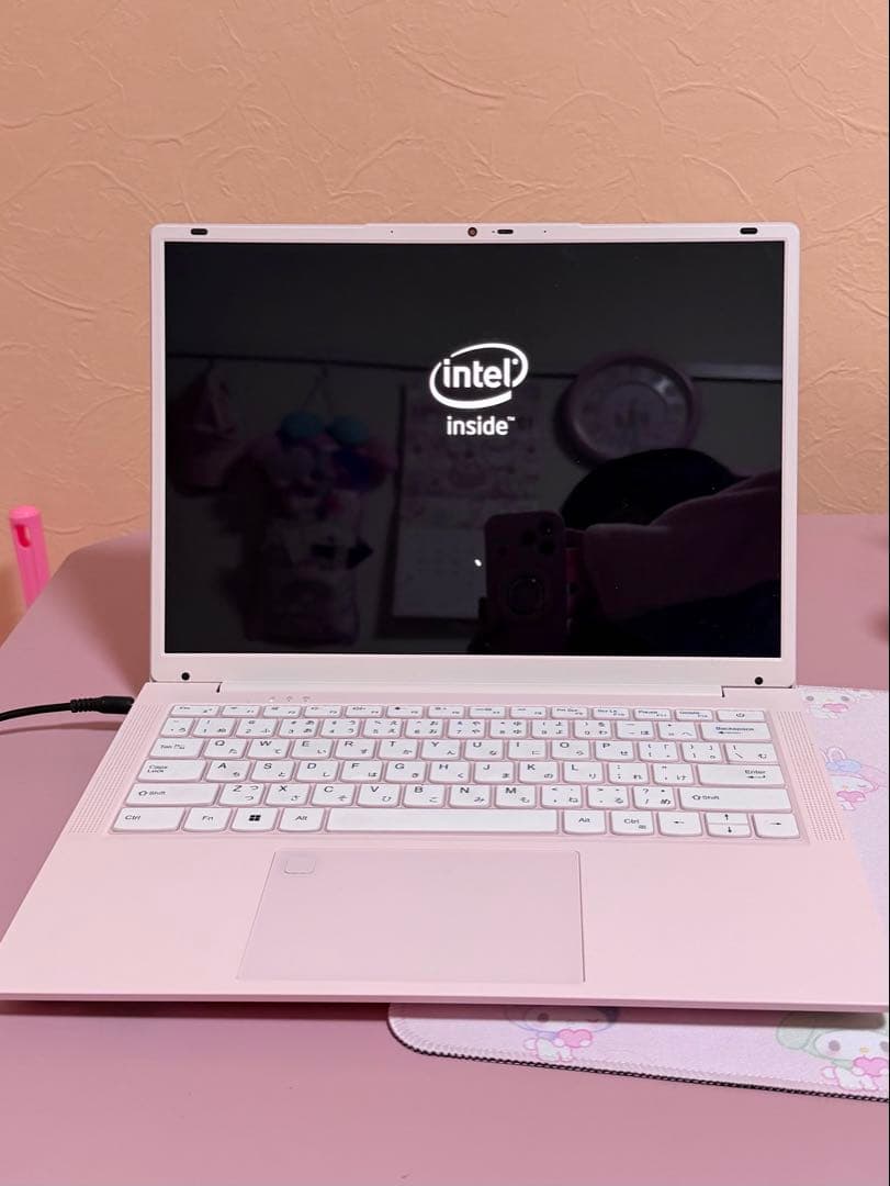 ノートパソコン 14インチ ベビーピンク USBメモリセット