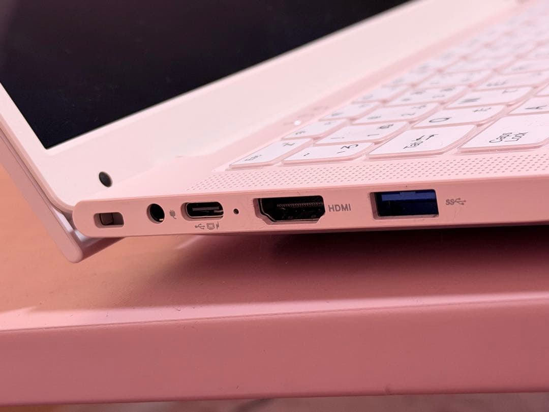 ノートパソコン 14インチ ベビーピンク USBメモリセット