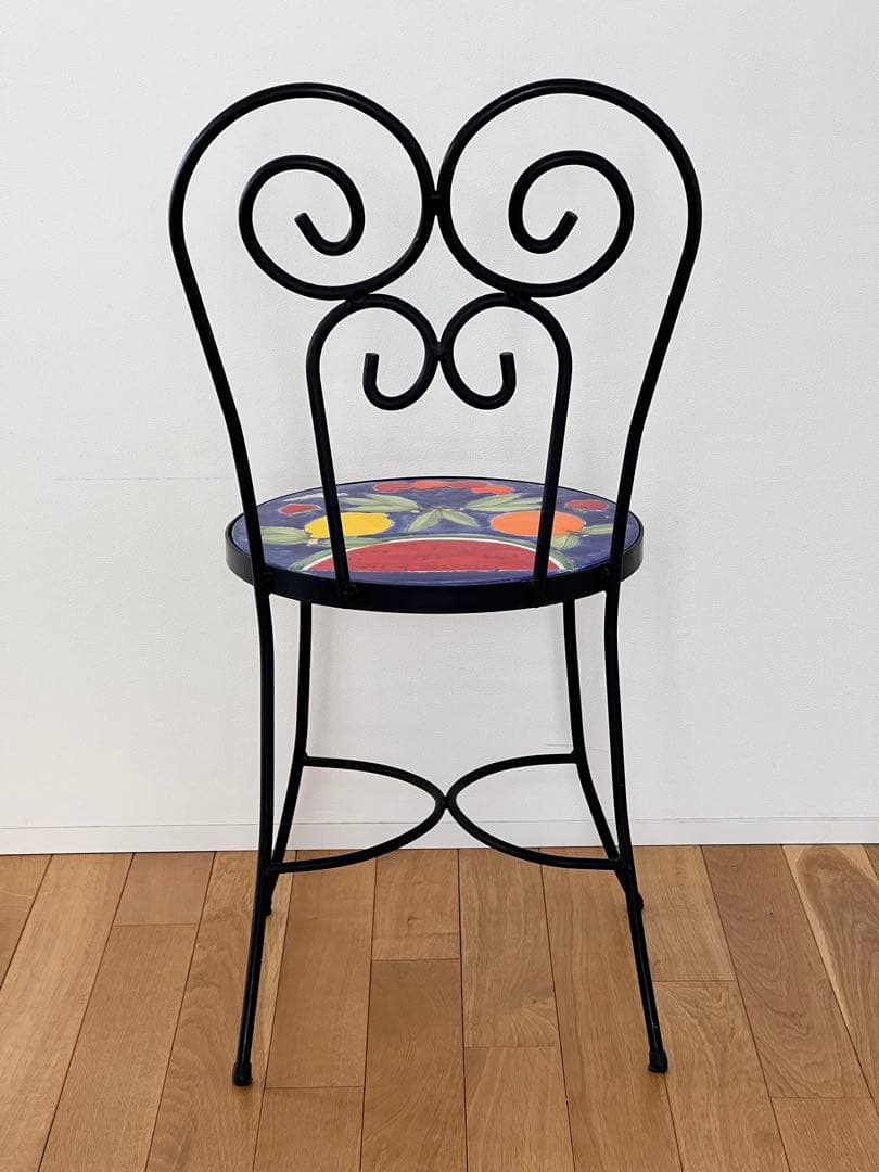 イタリア ニーノパルッカ チェア1脚 フルーツペイント ガーデン