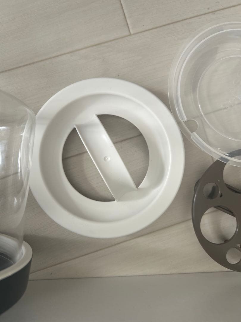 ヨーグルティアSブラック ガラスセット