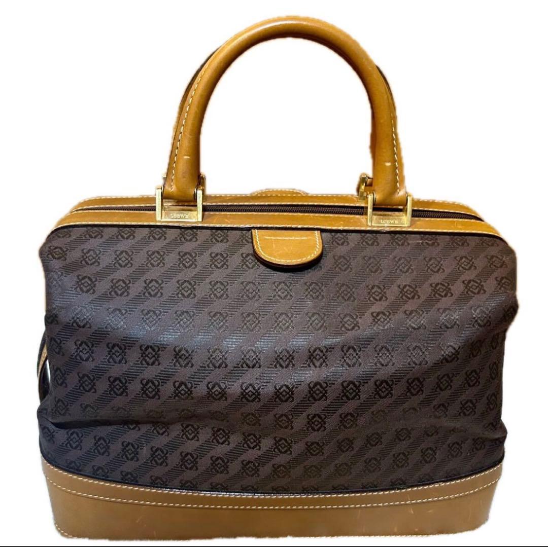 LOEWE ロエベ ドクターバッグ ボストンバッグ モノグラム ヴィンテージ
