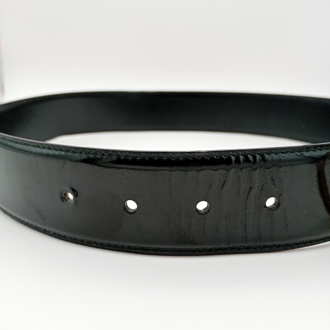 GUCCI ブラック ダブルGロゴ ベルト 70/28