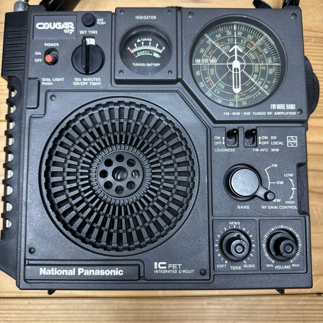 v*e様 ナショナル パナソニック ラジオ COUGAR No.7 中古ジャンク