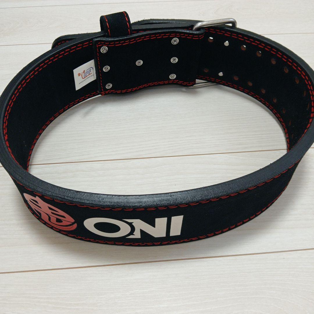 鬼 フックバックルベルト 筋トレ パワーベルト トレーニングベルト　M