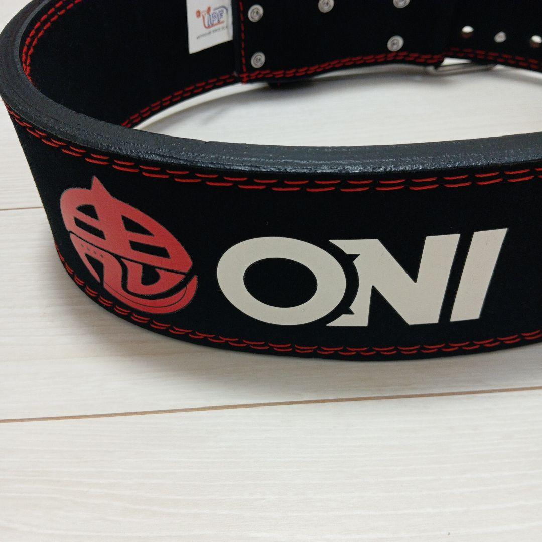 鬼 フックバックルベルト 筋トレ パワーベルト トレーニングベルト　M