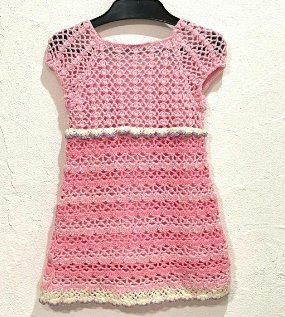 超美品★メゾピアノ★希少　平成レトロ　ニット半袖ワンピース　ラメ入り　ベリエ90