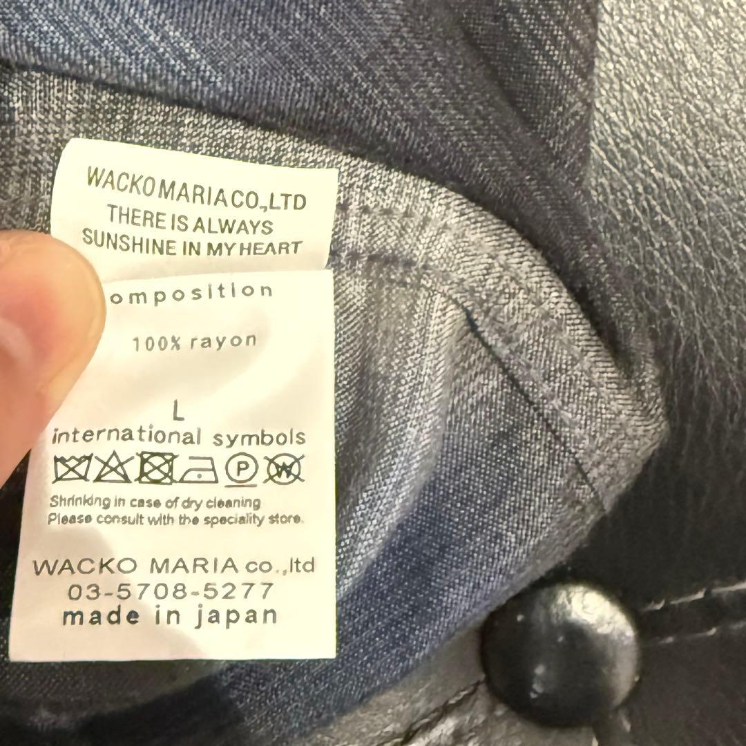 ワコマリア オンブレチェックシャツ レーヨン wackomaria