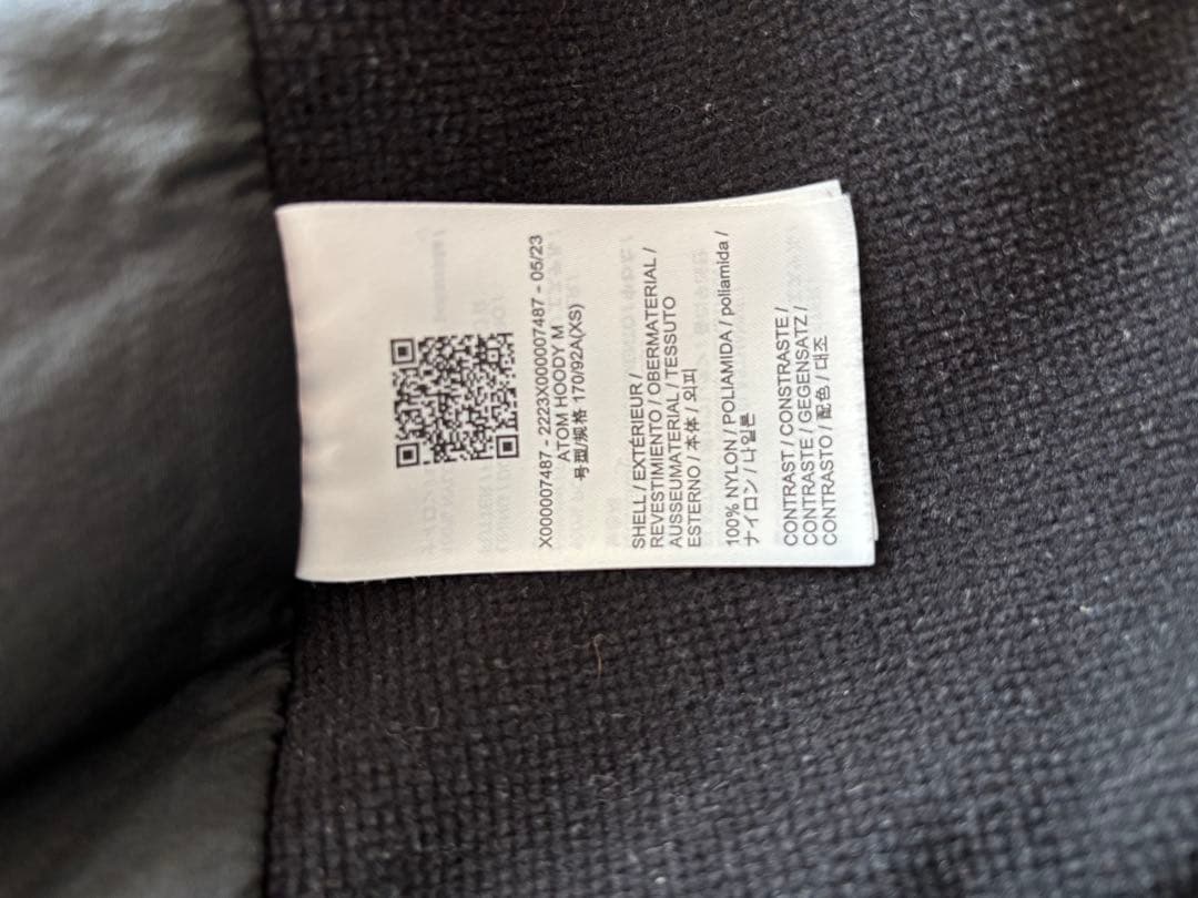 アークテリクス 正規品 アトム フーディ メンズ -Black / XS