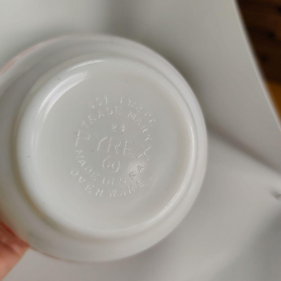 パイレックス　カラフル　ドット柄　ミキシングボウルセット　コンプリート